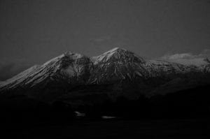 Dark Snowy Mountains