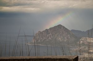 Rainbow from Erice village