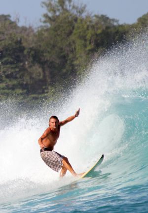 One of the Many Waves on His Backyard